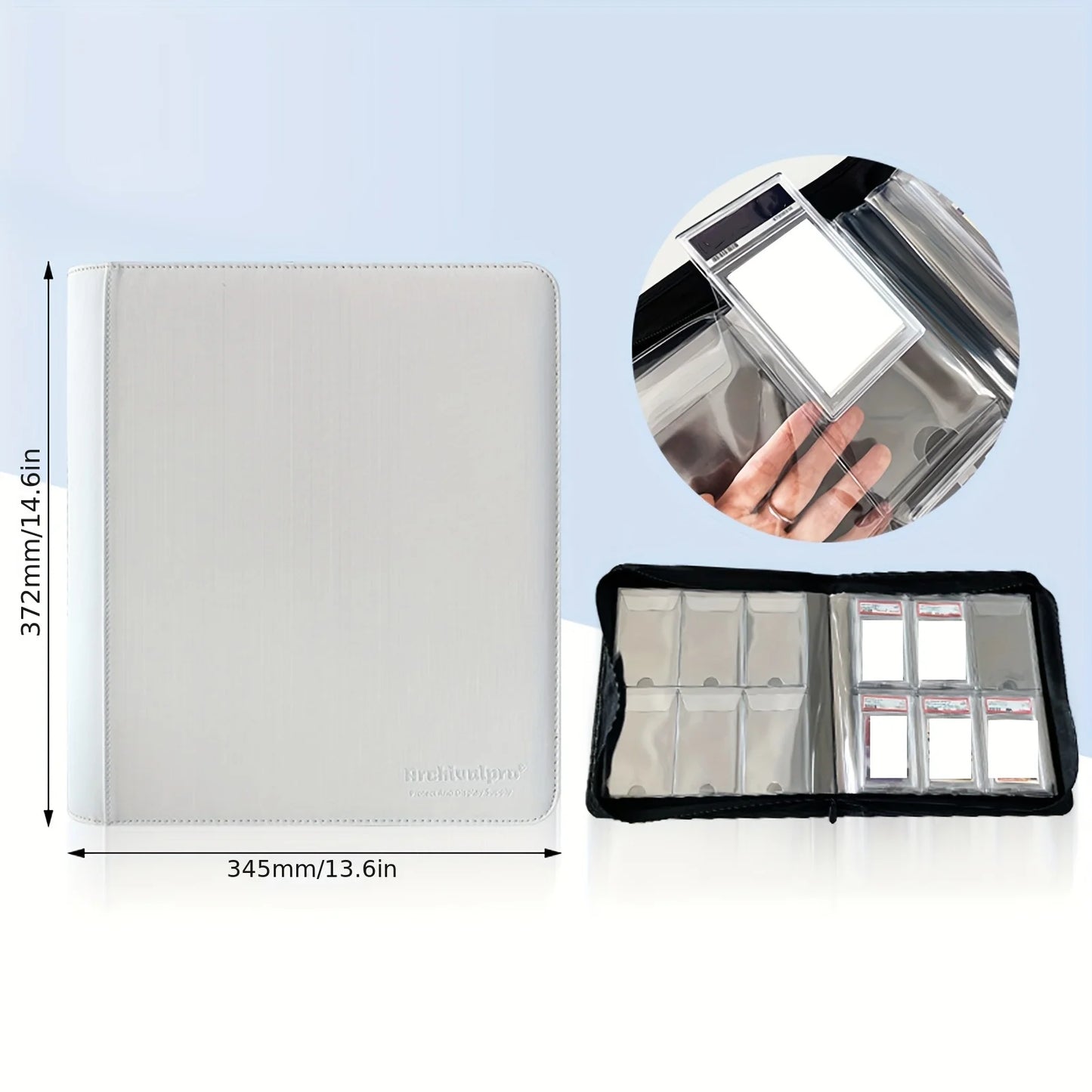 Paragon Graded Card Binder – Zippered Protective Album (2×2 & 3×3 Variants)