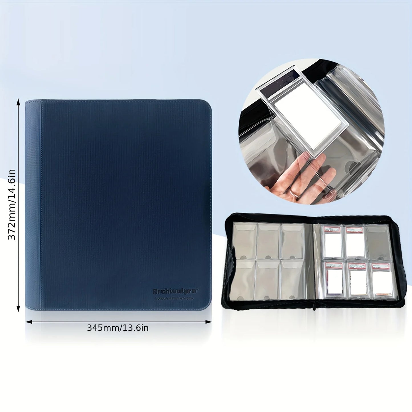 Paragon Graded Card Binder – Zippered Protective Album (2×2 & 3×3 Variants)